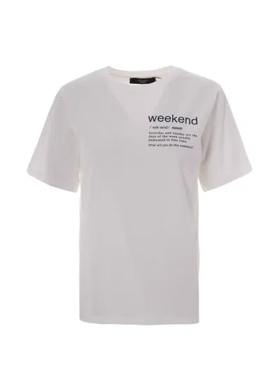 Max Mara Logo T-shirt In White