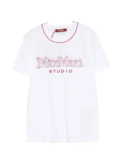 Max Mara Logo T-shirt In White
