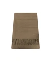 Max Mara Logo Tassel Scarf In Brown