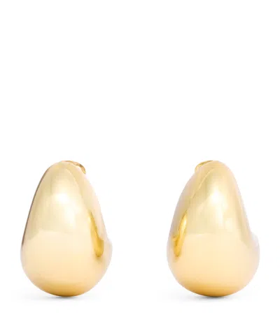 Max Mara Logo Teardrop Earrings In Gold