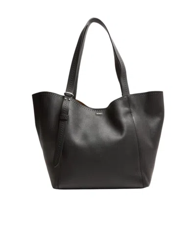 Max Mara Logo Tote Bag In Black