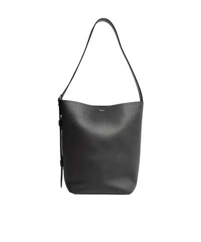 Max Mara Logo Tote Bag In Black