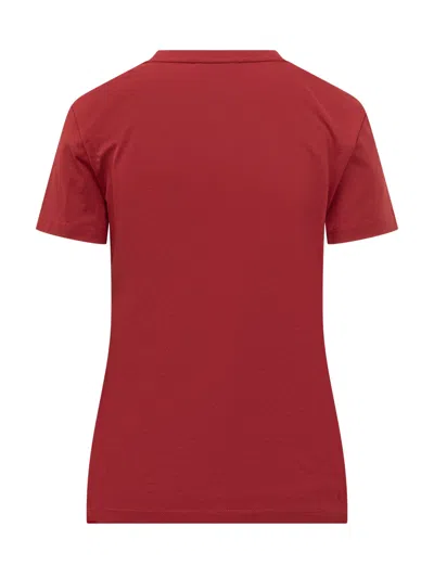 Max Mara Logo T-shirt In Rosso