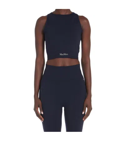 Max Mara Logo Vest In Black