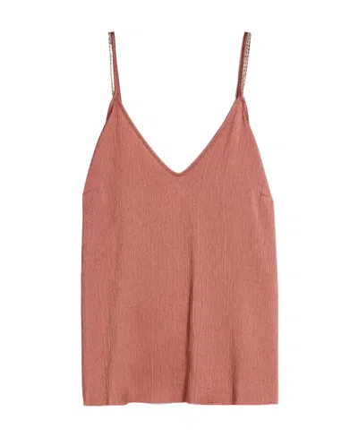 Max Mara Logo Vest In Pink