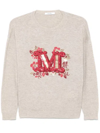 Max Mara Logo Wool And Cashmere Jumper