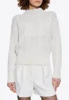 Max Mara Wool And Cashmere Crewneck Jumper In White