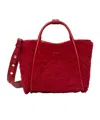 Max Mara Extra-small Teddy Fabric Marine Bag In Red