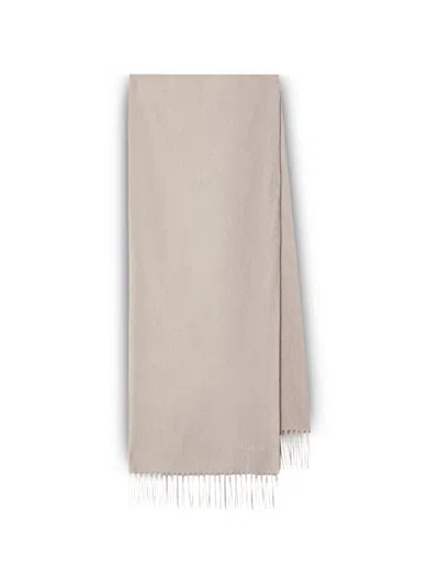 Max Mara Logo-embroidered Scarf In Green