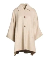 Max Mara Logo-print Capes In Neutral