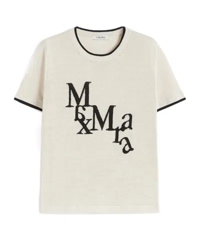 Max Mara Logo-print T-shirt In White