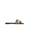Max Mara Logo Jacquard Raffia-effect Slides