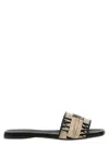 Max Mara Logo Jacquard Raffia-effect Slides