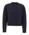 Max Mara Long-sleeved Sweater In Blue