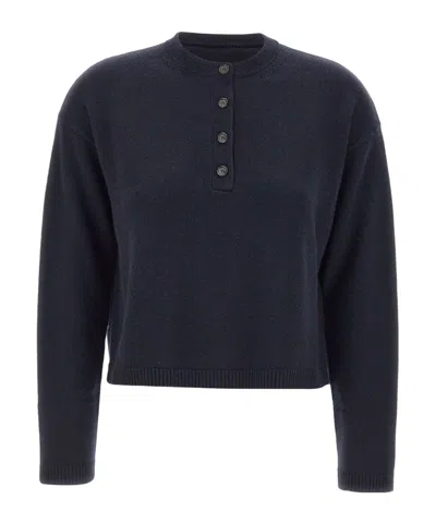 Max Mara Long-sleeved Sweater In Blue