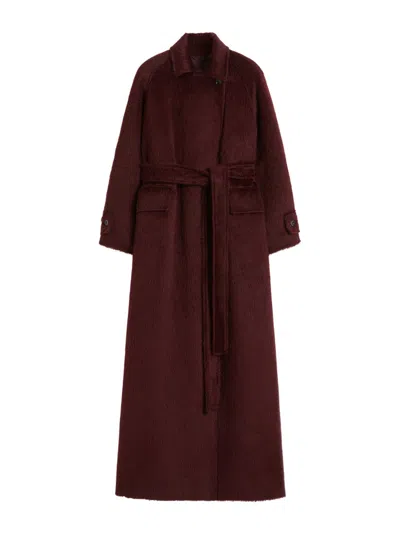 MAX MARA LONG ALPACA AND WOOL COAT
