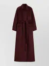 Max Mara Lpaca-blend Oversized Long Coat In Brown