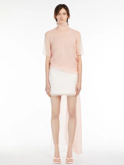Max Mara Long-band Top In Neutral