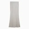 Max Mara Long Beige Linen-blend Skirt
