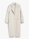 Max Mara Gray Radice Coat In Ecru