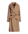 Max Mara Long Belted Coat In Brown