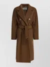 Max Mara Relaxed Fit Brown Wool Beaver And Cashmere Coat In Brown