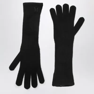 Max Mara Long Black Cashmere Gloves