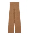 Max Mara Long, Camel-yarn Trousers In Brown