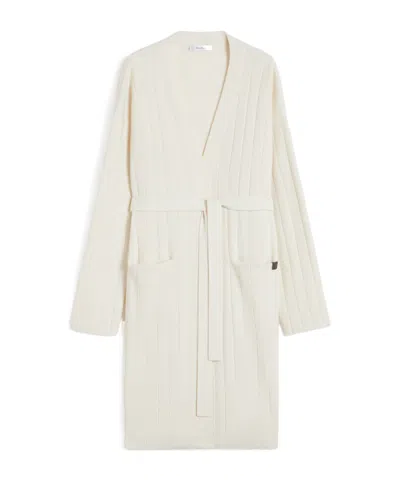 Max Mara Long Cashmere-yarn Cardigan In Multi