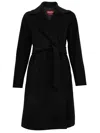 Max Mara Long Coat 'dravenna'  Studio In Black