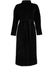 Max Mara Long Coat 'wounded'  Studio In Black