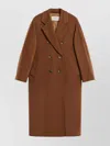 Max Mara Brown Double-breasted Coat In Brown