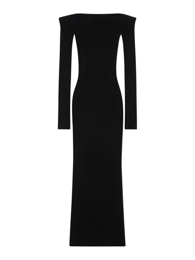 Max Mara Arnes 1234 Sheath Dress In Wool And Cachemire In Black