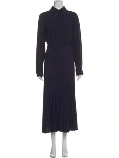 Pre-owned Max Mara Long Dress In Blue