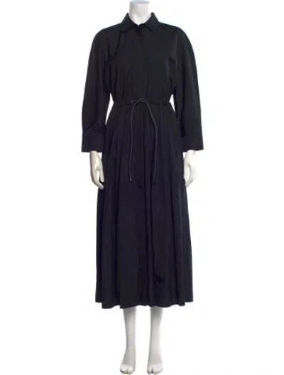 Pre-owned Max Mara Long Dress In Gray