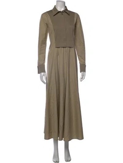 Pre-owned Max Mara Long Dress In Neutrals