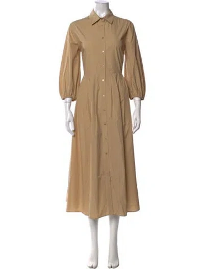 Pre-owned Max Mara Long Dress In Neutrals
