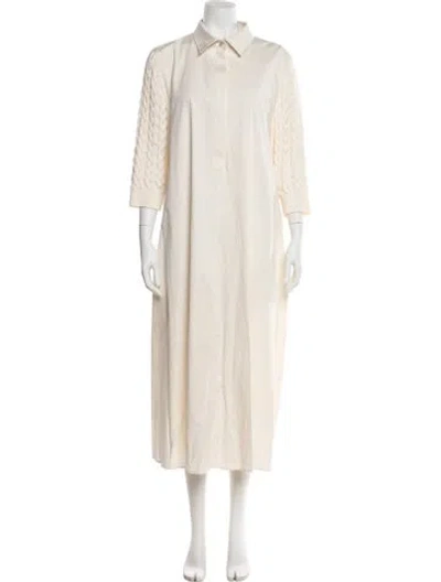 Pre-owned Max Mara Long Dress W/ Tags In Neutral