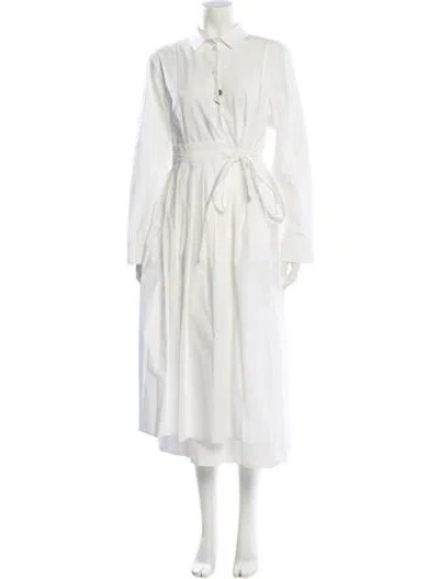 Pre-owned Max Mara Long Dress W/ Tags In White