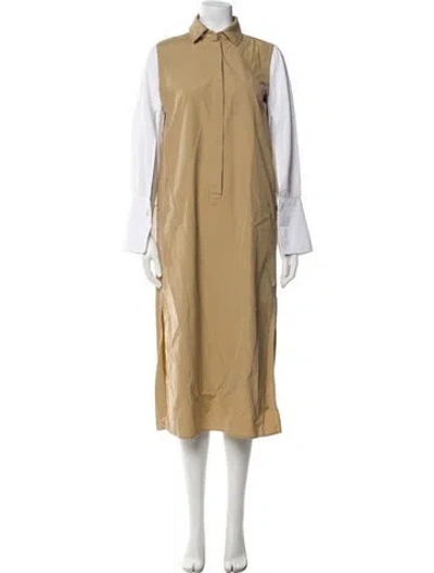 Pre-owned Max Mara Long Dress In White