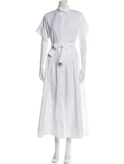 Pre-owned Max Mara Long Dress In White
