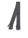 Max Mara Cashmere Gloves In Grey