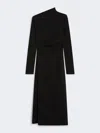Max Mara Long Jersey Dress In Black