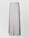 Max Mara Long Jersey Skirt High Waist In White