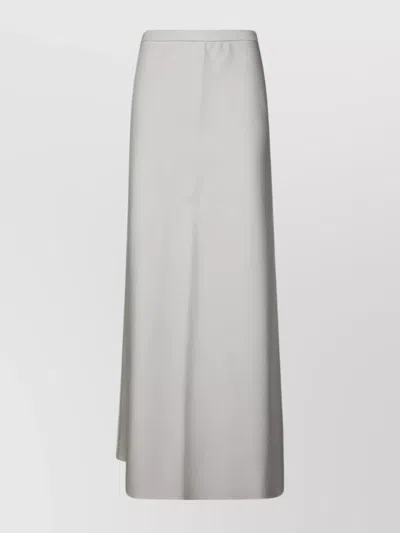 Max Mara Long Jersey Skirt High Waist In White