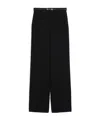 Max Mara Belted Trousers In Black