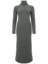 MAX MARA LONG KNIT DRESS WITH HIGH COLLAR 'ARTE'