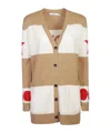 Max Mara Oversized Volume Wool And Cashmere Cardigan In Nude
