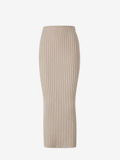 Max Mara Long Knitted Midi Skirt