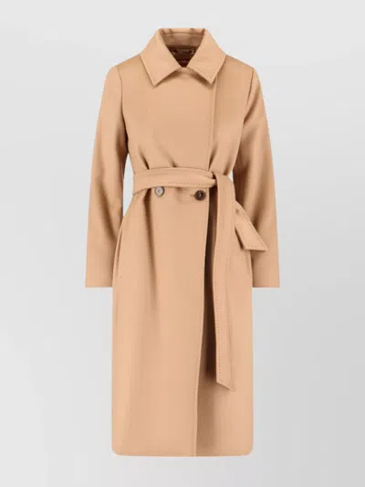 MAX MARA LONG LENGTH BELTED WAIST JACKET
